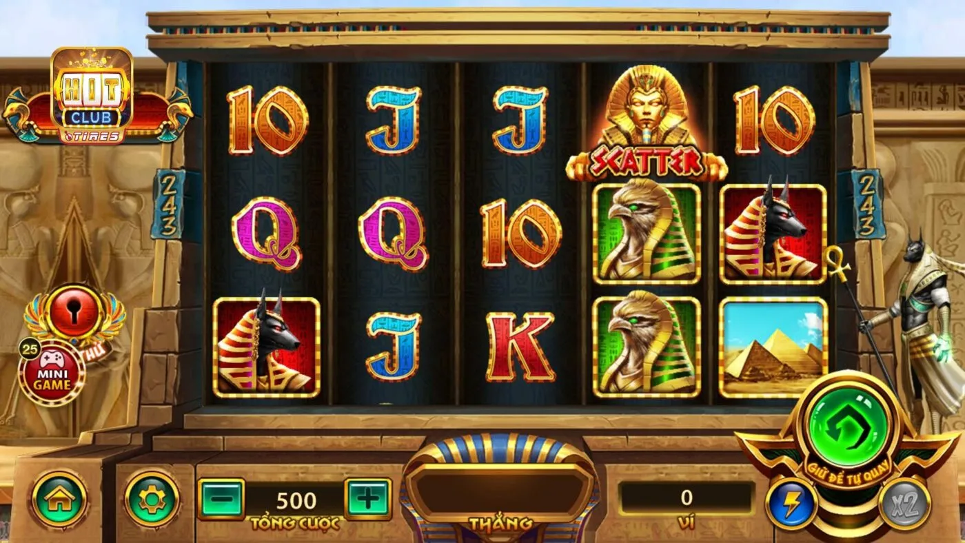 Hướng dẫn quay hũ Bí mật Cleopatra tại cổng game Hit Club 